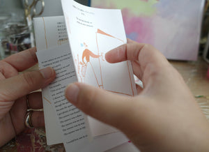 ZINE "In my beginning is my end" 言葉オレンジ / with words in Orange