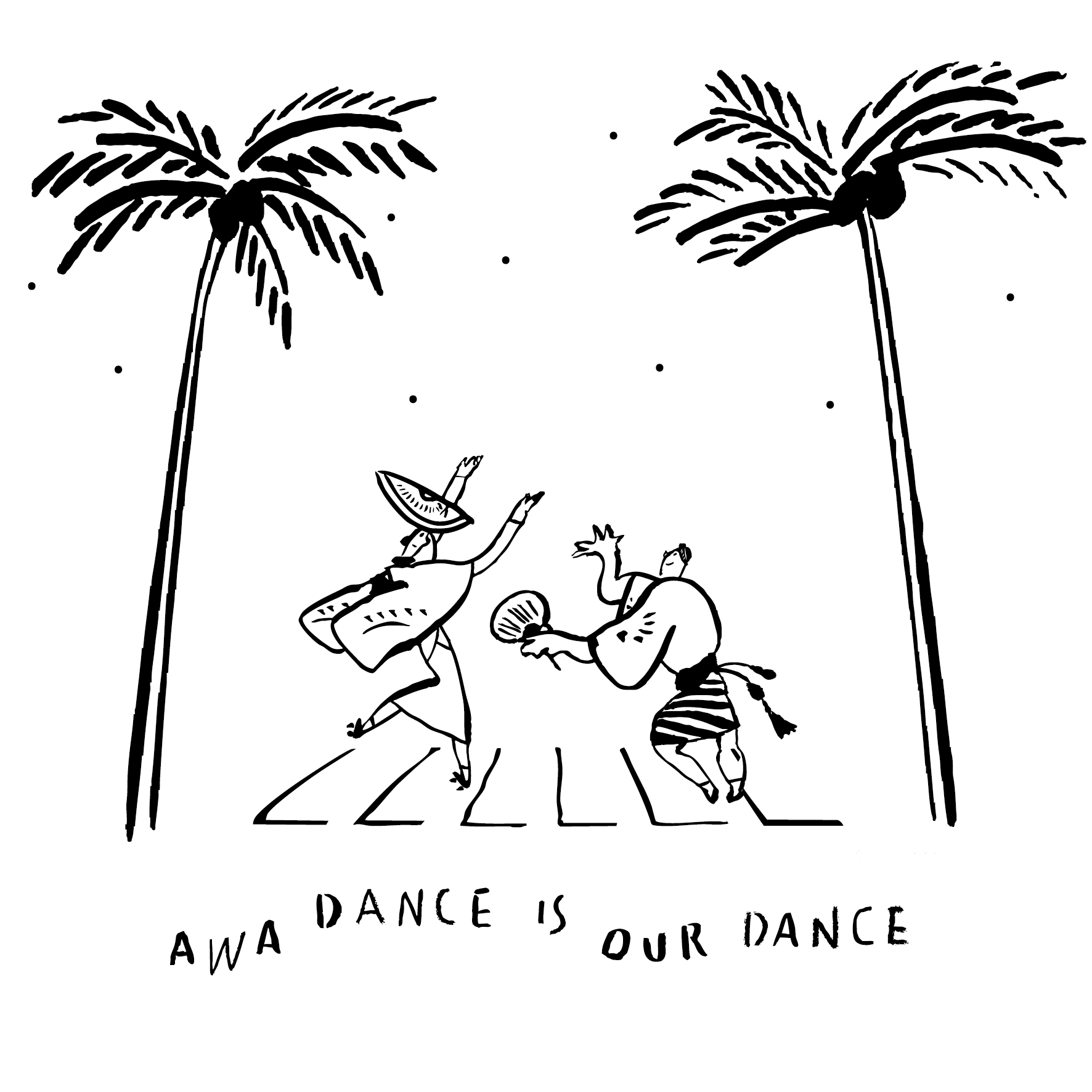 1st ver.  AWA DANCE IS OUR DANCE !! TEE